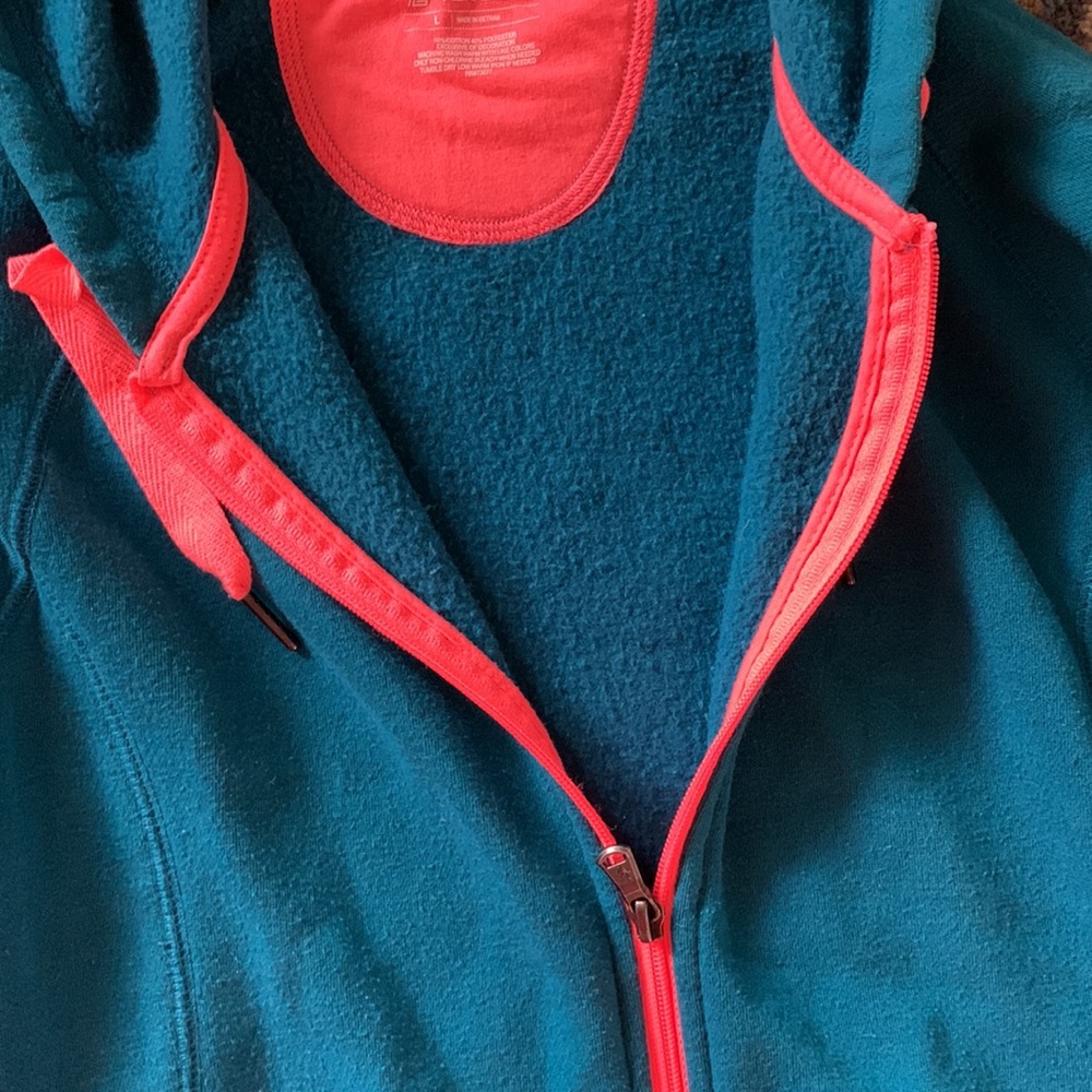 Tek Gear Zip-Up Hooded Sweatshirt- size large - Picture 4 of 4